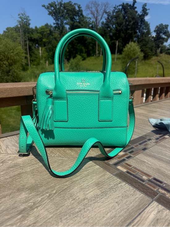 kate spade Handbags - NWT Kate Spade New York Southport Avenue Alessa Satchel Turquoise Crossbody Bag